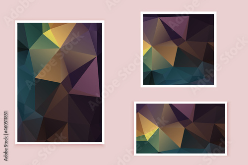 abstract textured polygonal background vector. Blurry triangle design. The pattern can be used for the background.	