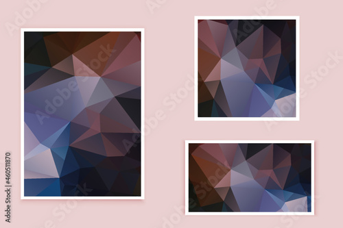 abstract textured polygonal background vector. Blurry triangle design. The pattern can be used for the background. 