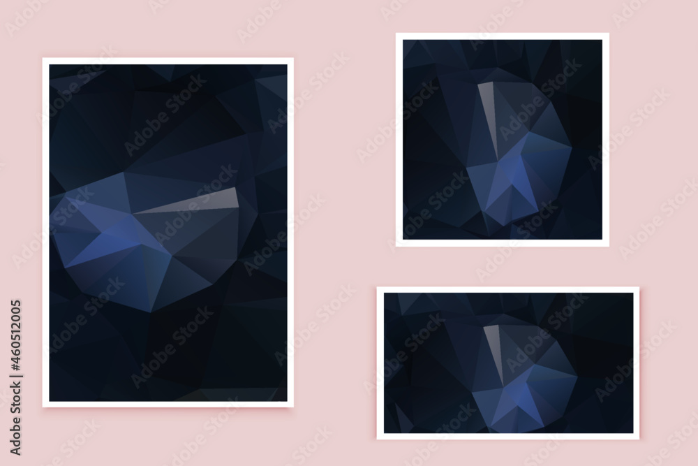 Fototapeta premium abstract textured polygonal background vector. Blurry triangle design. The pattern can be used for the background. 