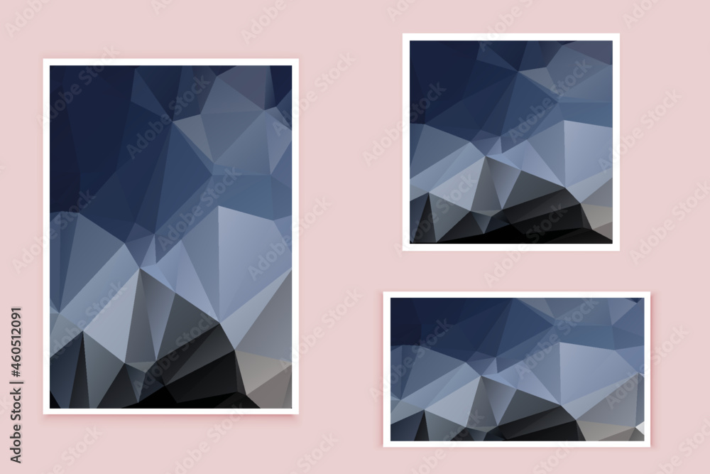 Fototapeta premium abstract textured polygonal background vector. Blurry triangle design. The pattern can be used for the background. 