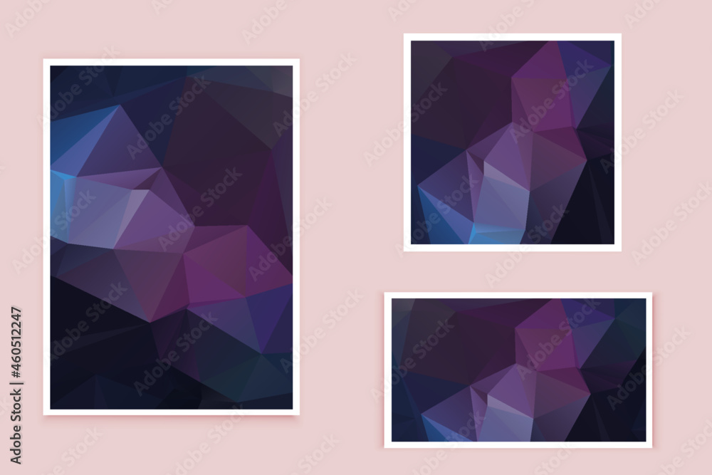 Fototapeta premium abstract textured polygonal background vector. Blurry triangle design. The pattern can be used for the background. 