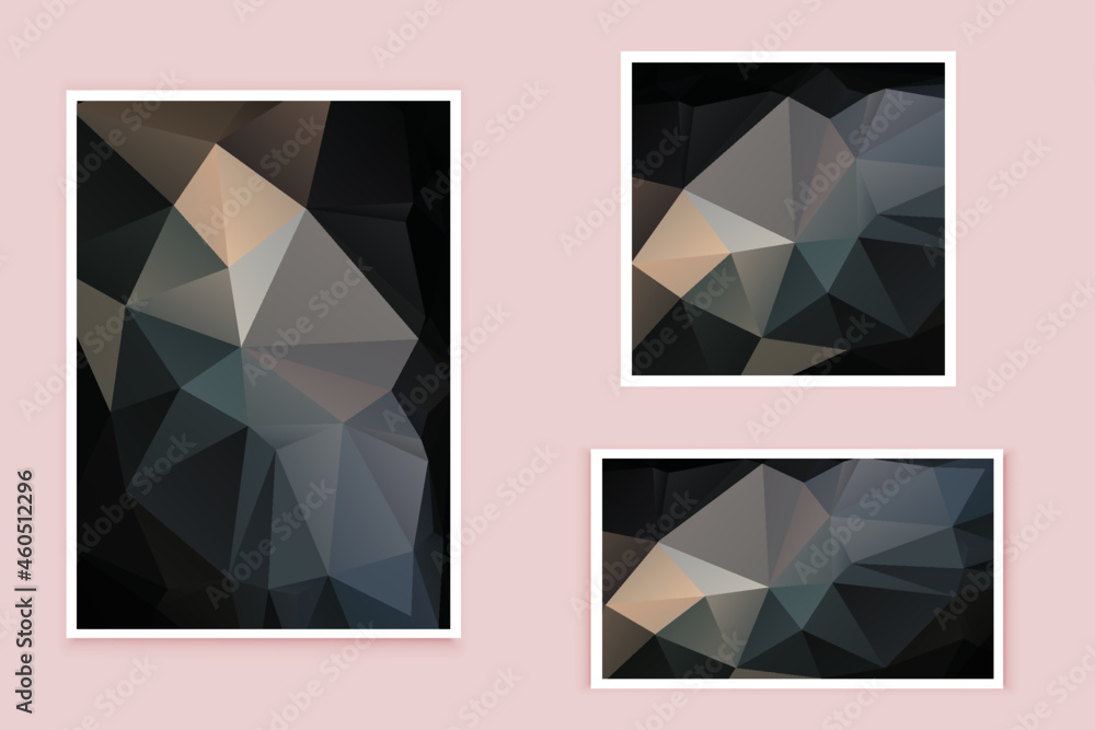 Fototapeta premium abstract textured polygonal background vector. Blurry triangle design. The pattern can be used for the background.