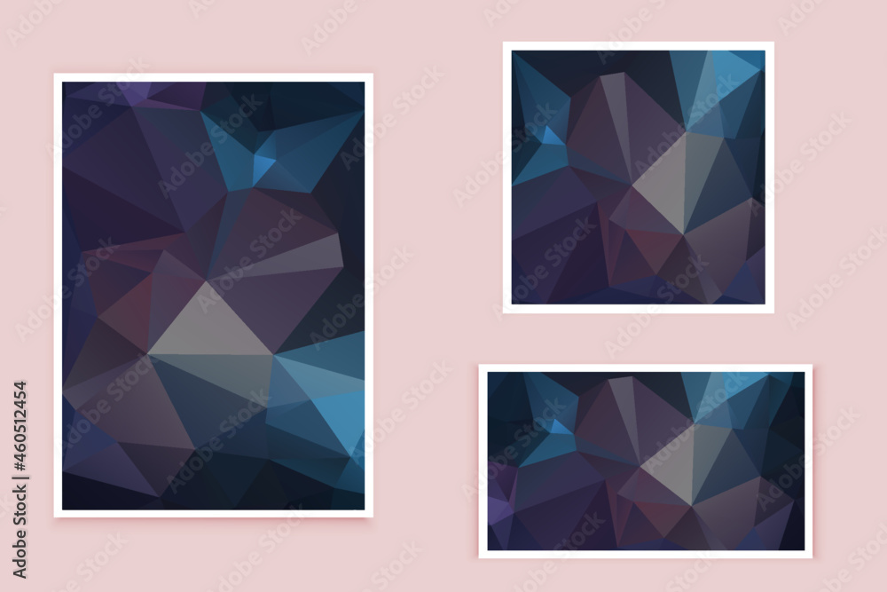 Obraz premium abstract textured polygonal background vector. Blurry triangle design. The pattern can be used for the background. 