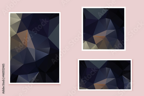 abstract textured polygonal background vector. Blurry triangle design. The pattern can be used for the background.	