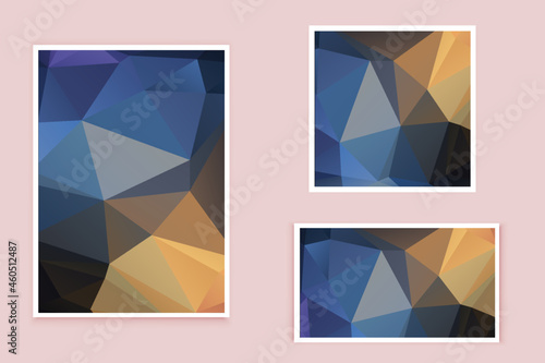 abstract textured polygonal background vector. Blurry triangle design. The pattern can be used for the background.	