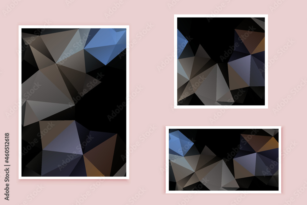 Fototapeta premium abstract textured polygonal background vector. Blurry triangle design. The pattern can be used for the background. 