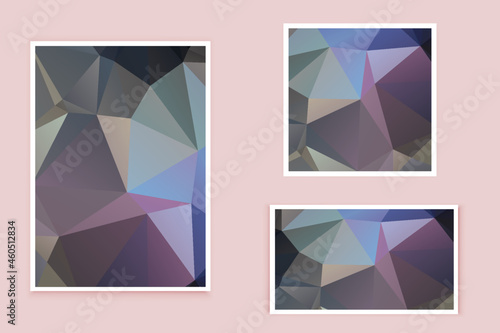 abstract textured polygonal background vector. Blurry triangle design. The pattern can be used for the background.	