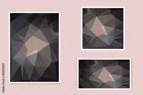 abstract textured polygonal background vector. Blurry triangle design. The pattern can be used for the background.	