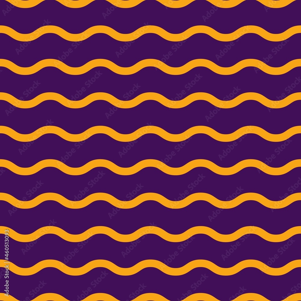 Purple and orange wave pattern. Wave line pattern. Seamless wavy texture. Vector illustration. Halloween background. Purple and orange wave pattern. Wave line pattern. Seamless wavy texture. Vector illustration. Halloween background.
