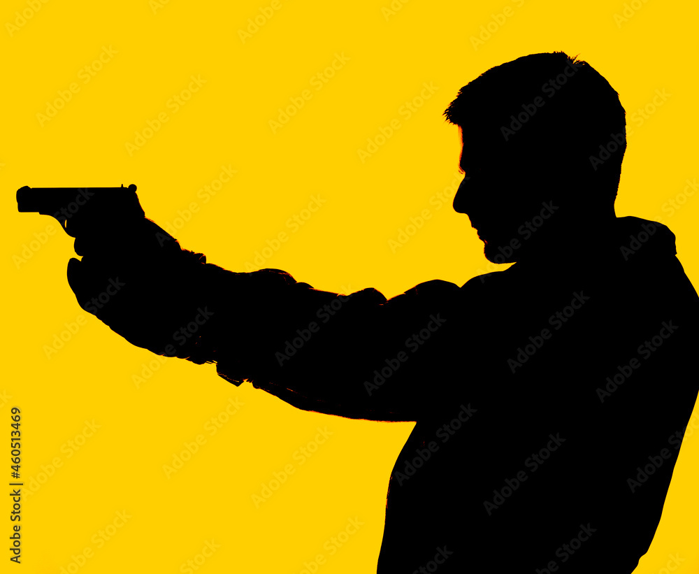 Man holding a gun