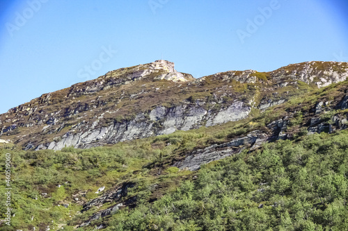 landscape with mountains Blefjell, Lortebu, Norway.