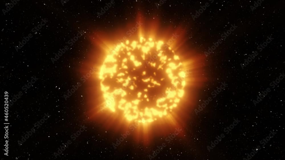 The concept of the origin of the sun. The gradual appearance of the sun. Eclipse. 3d animation The concept of the origin of the sun. The gradual appearance of the sun. Eclipse. 3d animation