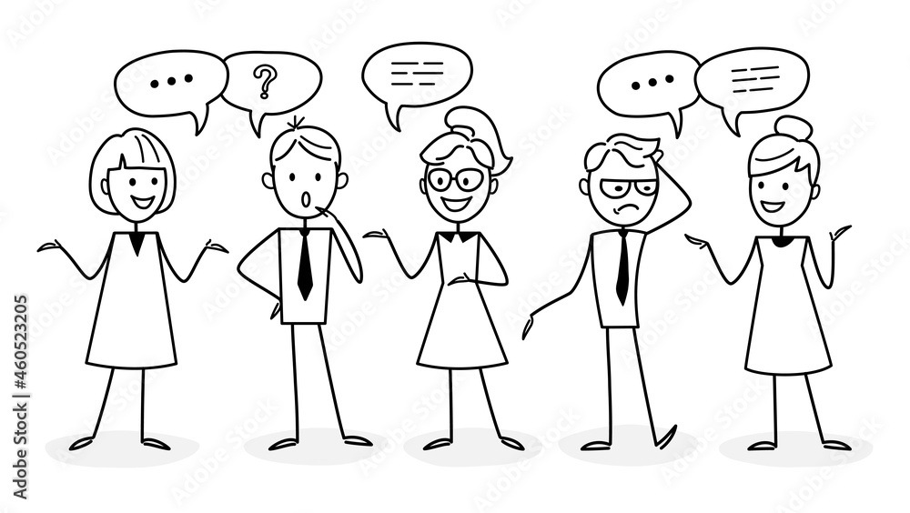 Men and women working, negotiating and discussing issues, solve problems, developing ideas, taking part in business activities. Teamwork. Concept for web design. The outline of a vector illustration. Men and women working, negotiating and discussing issues, solve problems, developing ideas, taking part in business activities. Teamwork. Concept for web design. The outline of a vector illustration.