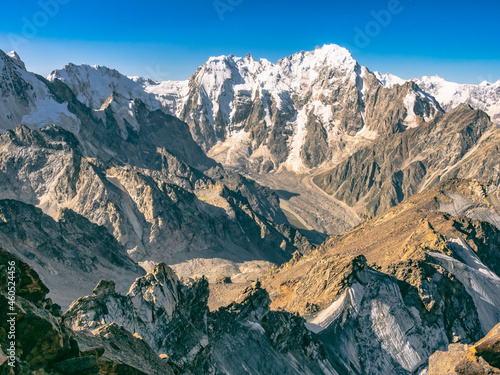 Panoramic view of the Northern Massif of the Main Caucasian Ridge