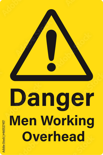 Danger Men Working Overhead