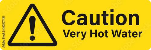 Caution Very Hot Water