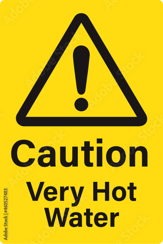 Caution Very Hot Water