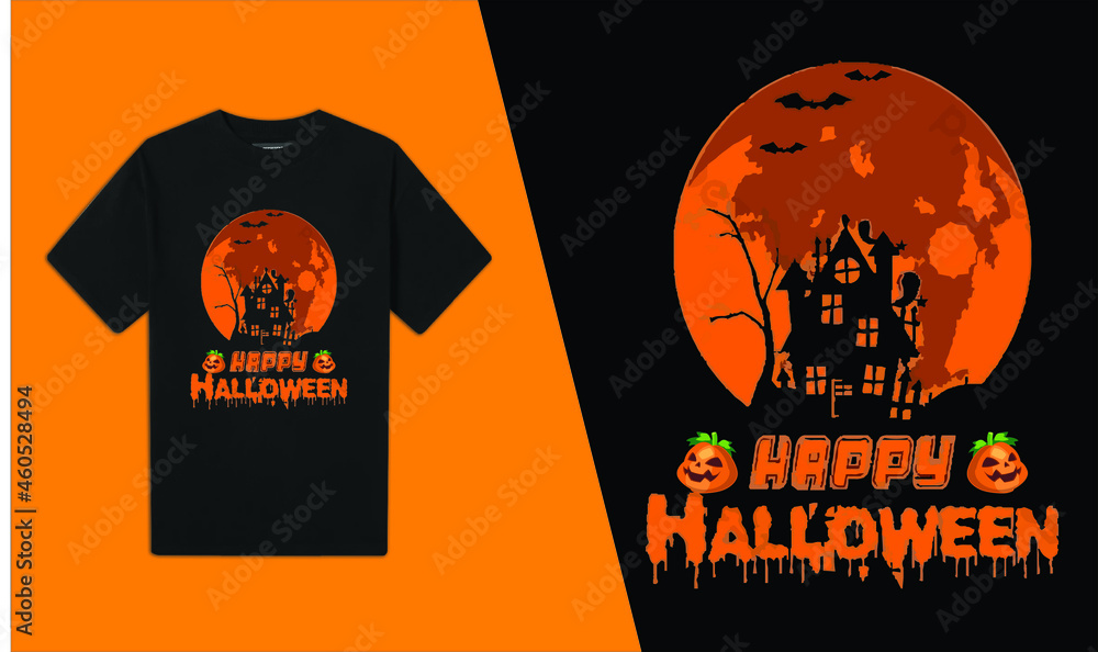 Happy Halloween T-Shirt Design Happy Halloween T-Shirt Design