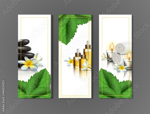 Vector icon. Spa flyer and banners. Isolated on white.