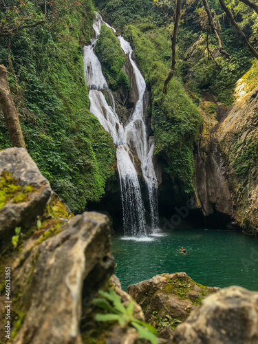 The Vegas Grande waterfalls at the Topes de Collantes natural park in Cuba photo