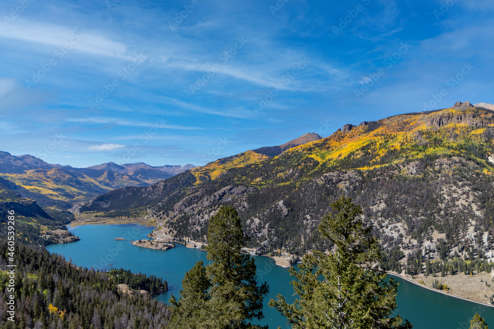 Lake San Cristobal Near Lake City Colorado At Fall