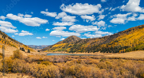 Fall Scenery With Lake Near Creede Colorado photo