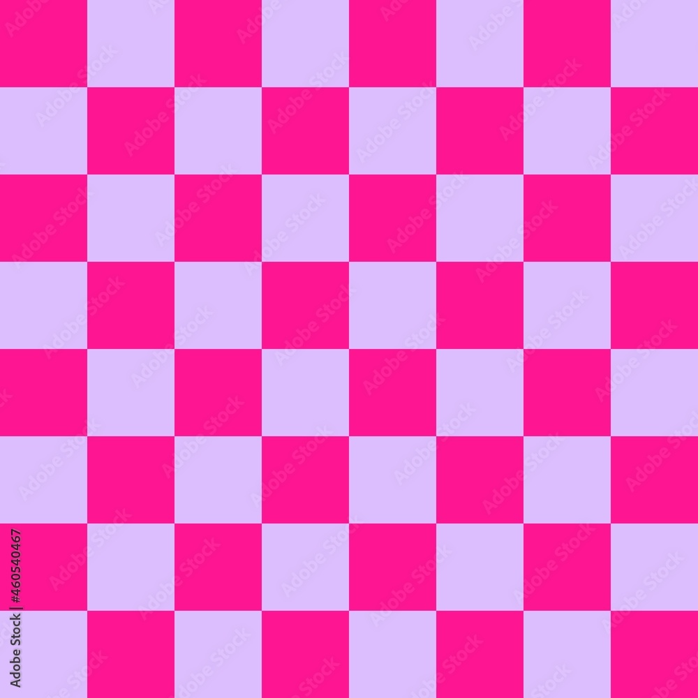 Checkerboard 8 by 8. Lavender and Deep pink colors of checkerboard. Chessboard, checkerboard texture. Squares pattern. Background. Checkerboard 8 by 8. Lavender and Deep pink colors of checkerboard. Chessboard, checkerboard texture. Squares pattern. Background.