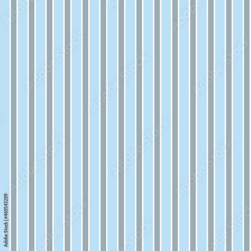 Seamless pattern of vertical thin white and gray stripes on a blue background.