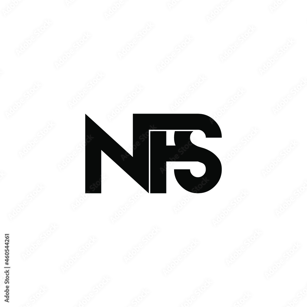 nfs initial letter monogram logo design nfs initial letter monogram logo design