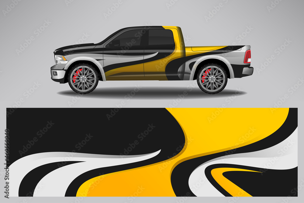 Wrap car vector design decal. Graphic abstract line racing background design for vehicle, race car, rally, adventure livery camouflage. Wrap car vector design decal. Graphic abstract line racing background design for vehicle, race car, rally, adventure livery camouflage.