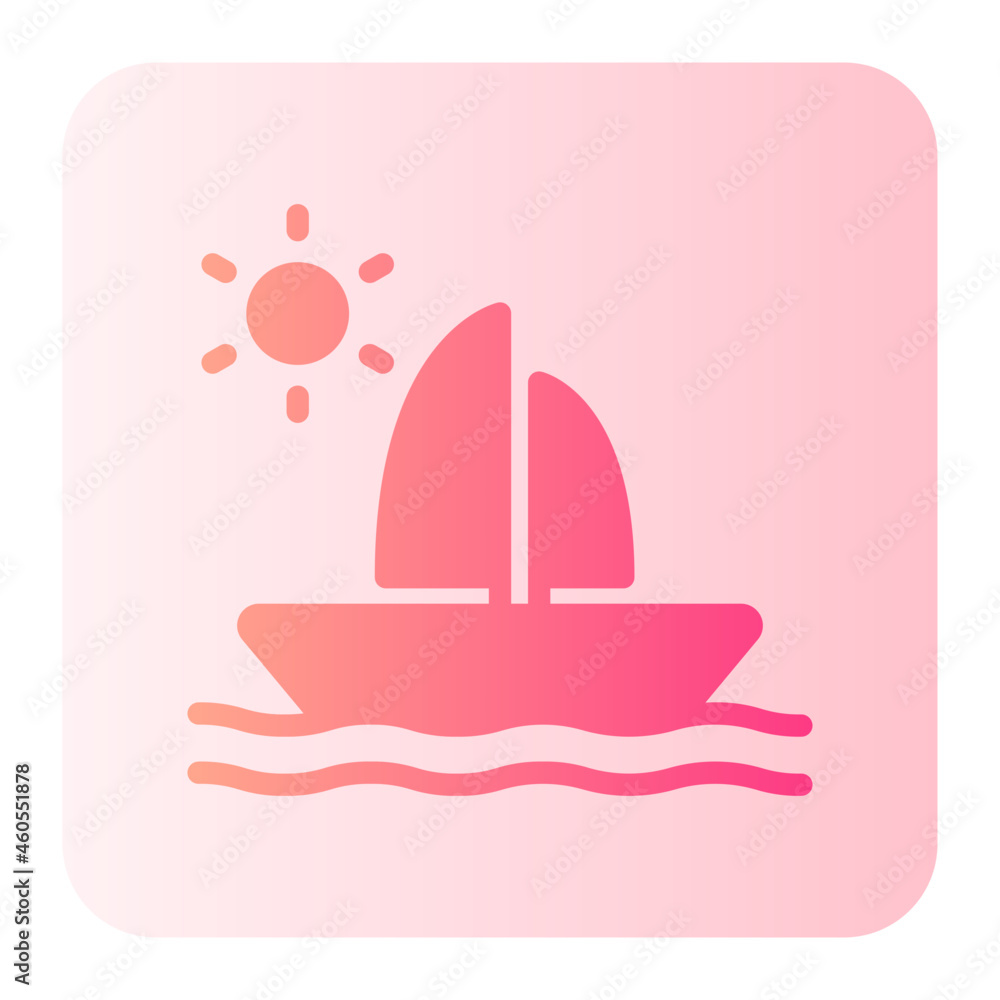 boat gradient icon