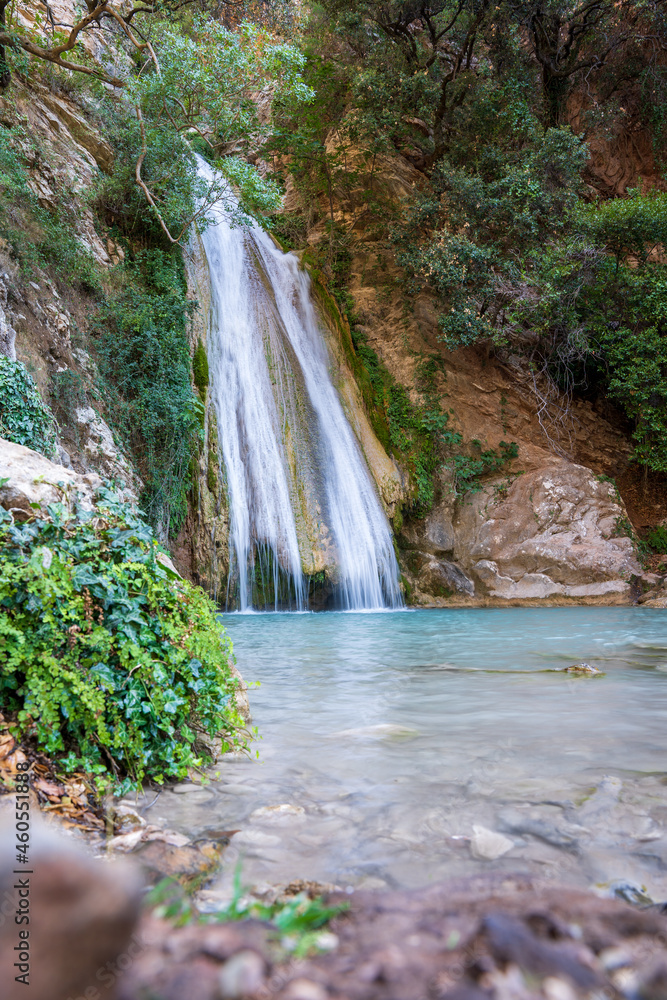 Fototapeta premium Neda Wasserfall auf Peloponnes in Griechenland