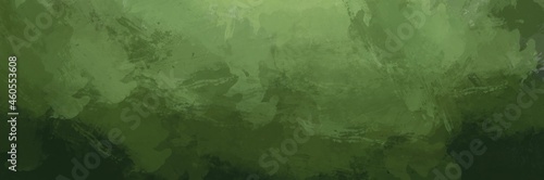 Abstract painting art with green splash oil paint brush for presentation, website background, halloween poster, wall decoration, or t-shirt design.