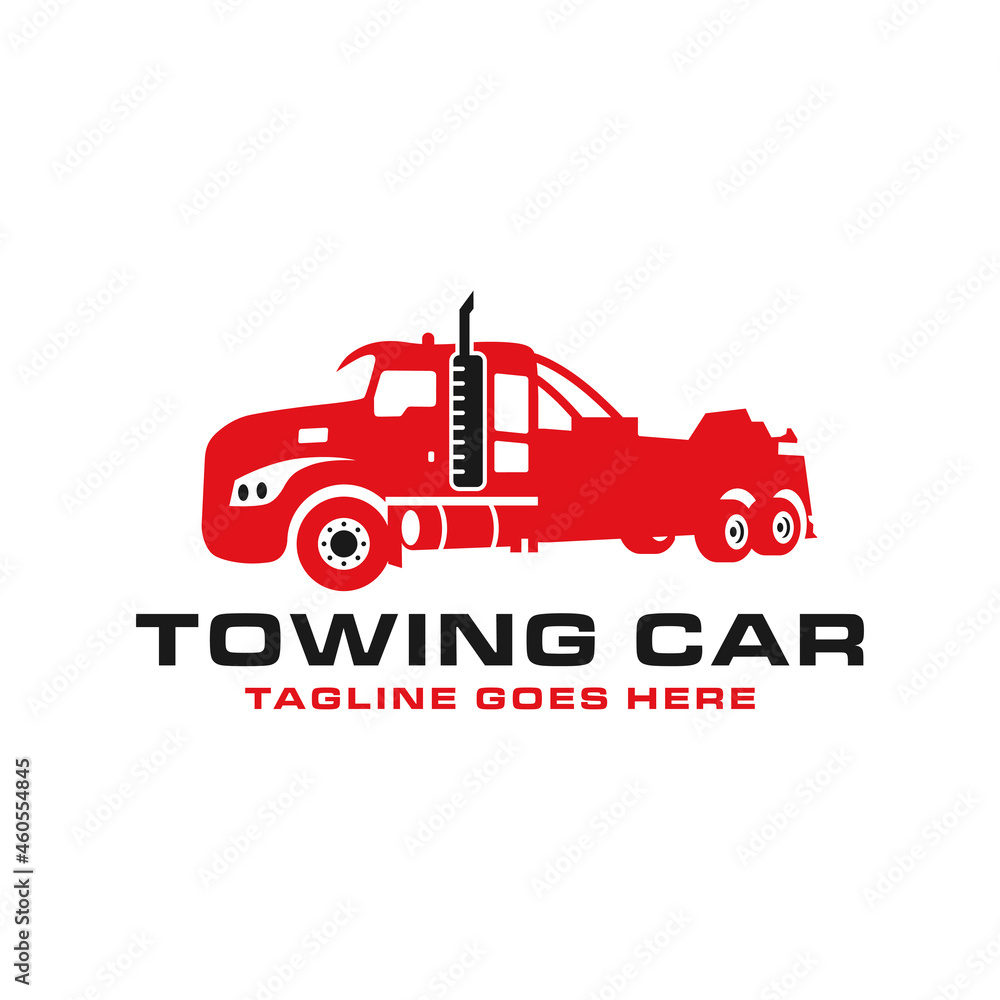 tow truck inspiration illustration logo design
