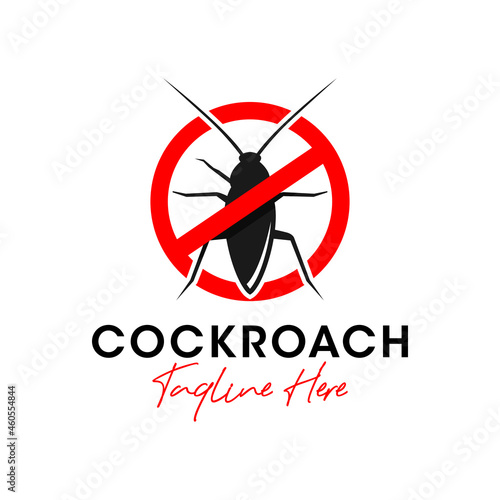 cockroach exterminator inspiration illustration logo