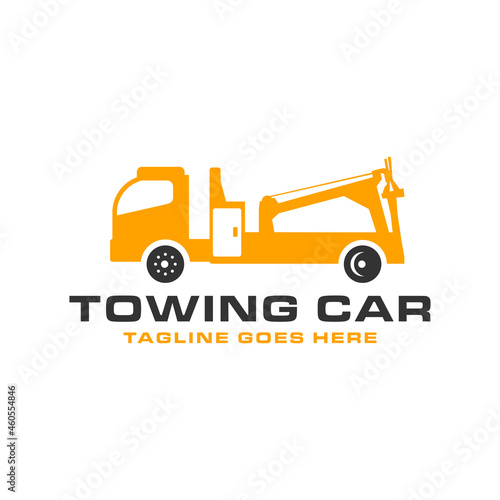 tow truck inspiration illustration logo design