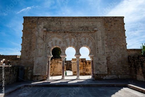 Madinat al-Zahra (Medina Azahara), the ruins of a fortified Arab Muslim medieval palace-city near Cordoba, Spain photo