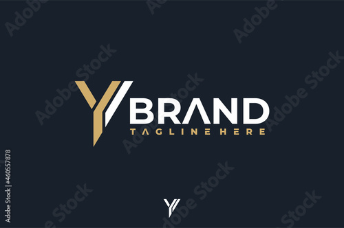 simple minimal letter Y logo