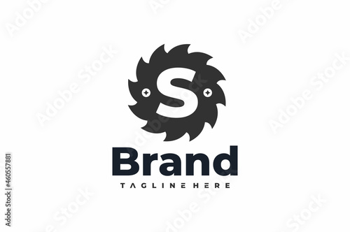 letter S saw logo