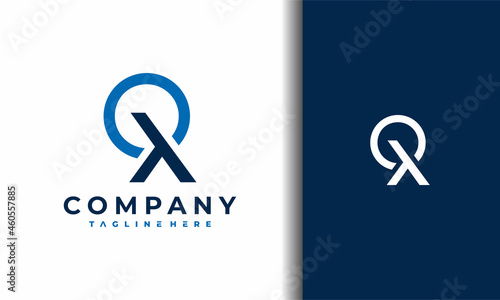 monogram letter OX logo