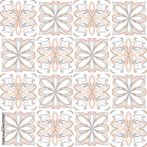 Tile pattern seamless with ceramic tile stylization. Seamless pattern for kitchen wall or bathroom flooring ceramic.