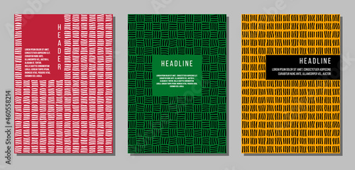 colorful abstract geometric minimalistic cover templates