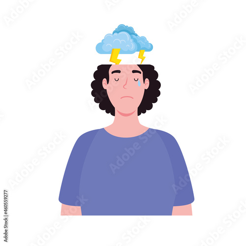 woman with storm mental