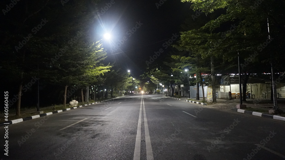 night road in the city