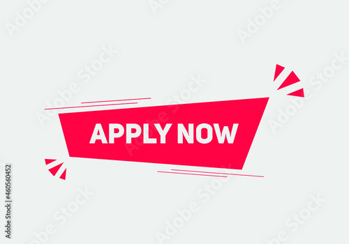 apply now button. label sign template
