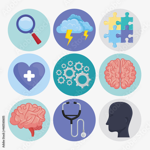 mental health nine icons