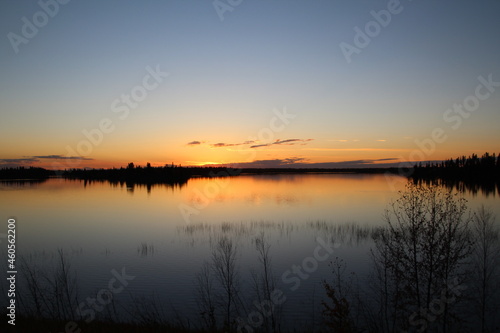 Long Sunset  Elk Island National Park  Alberta
