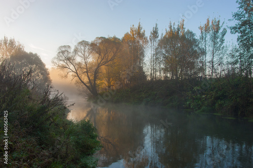 Early morning on the Oktyabrskaya river photo