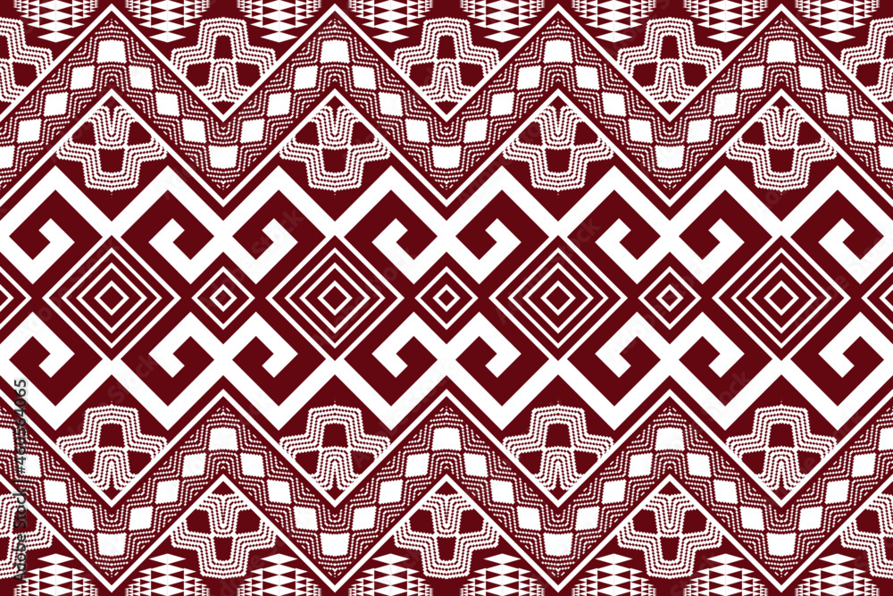 Geometric ethnic oriental seamless pattern art traditional Design for background,carpet,wallpaper,clothing,wrapping,Batik,fabric,Vector illustration.embroidery style.