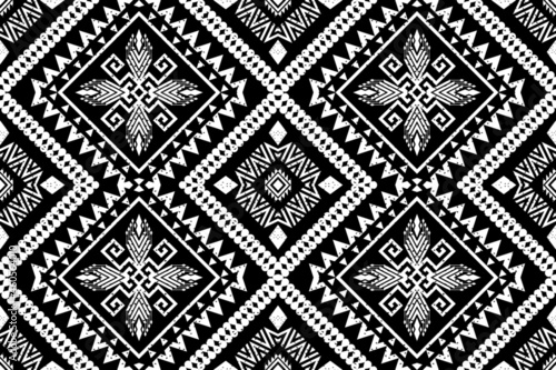 Wallpaper Mural Geometric ethnic oriental seamless pattern art traditional Design for background,carpet,wallpaper,clothing,wrapping,Batik,fabric,Vector illustration.embroidery style. Torontodigital.ca